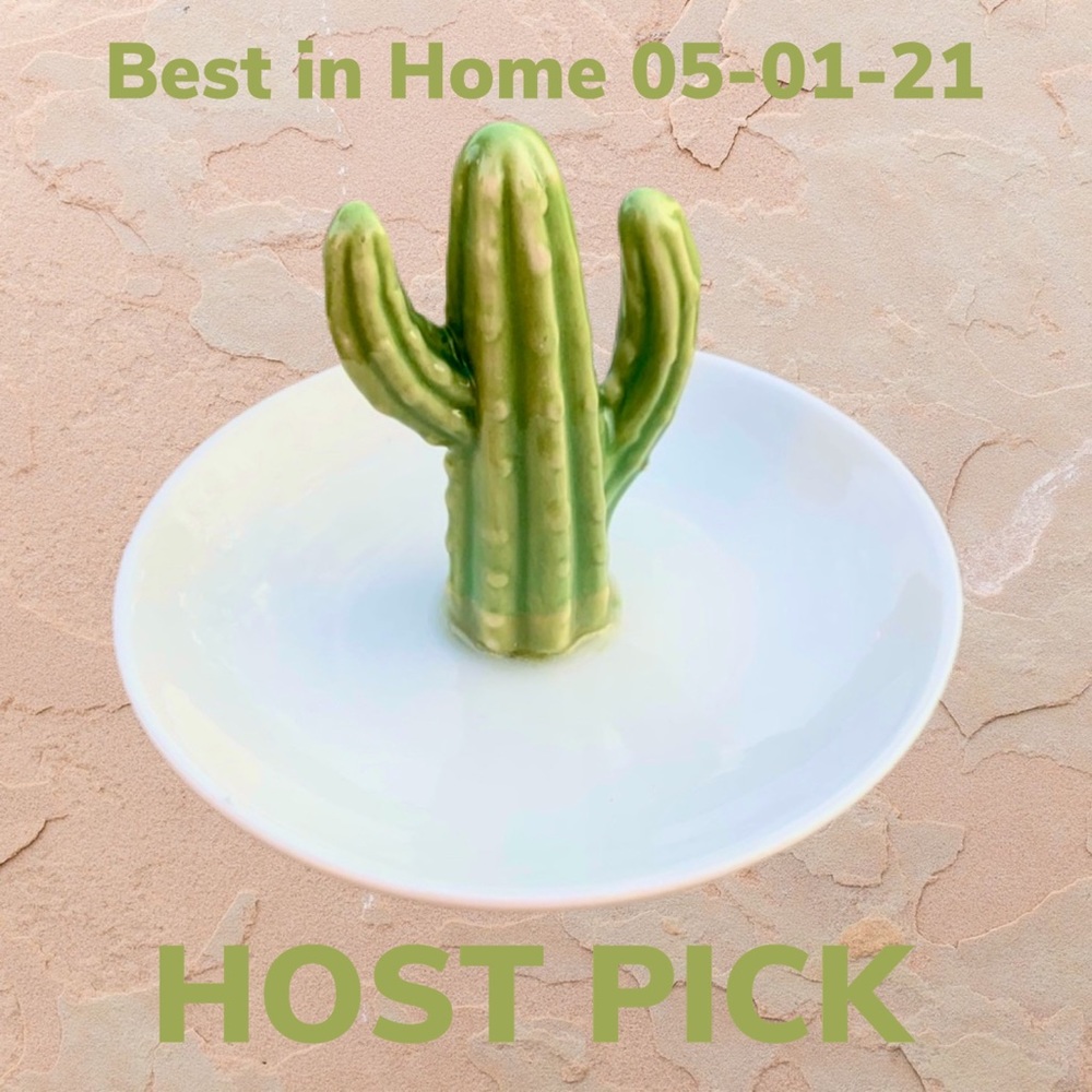 Decorative Ceramic Cactus Ring Tray NWT - Picture 5 of 7